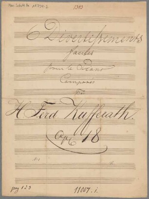 Divertimentos; C; pf; op. 18 - BSB Mus.Schott.Ha 11794-2