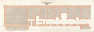 Gärtner, Friedrich von; München, Ludwigstr.; Staatsbibliothek - Ostflügel - Südhälfte (Fundamentplan)