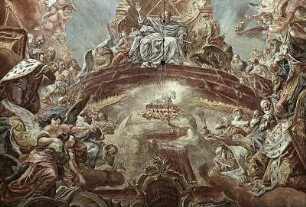 Die Anbetung des Lamms auf dem Berg Zion (Apokalypse)
