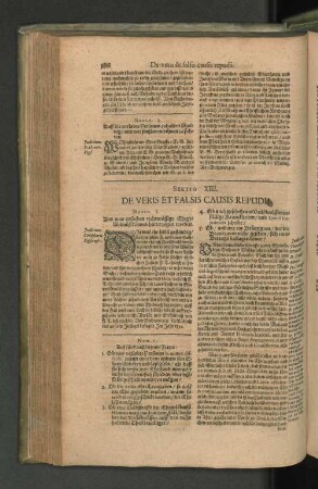 Sectio XIII. De veris et falsis Causis Repudii. Numer. I. Aus was Ursachen rechtmässige Ehegelübdnüß können hinterzogen werden.