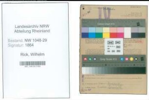 Entnazifizierung Wilhelm Rick , geb. 01.01.1899 (Beamter)