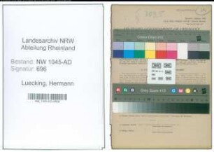 Entnazifizierung Hermann Luecking , geb. 18.03.1909 (Autoschlosser)