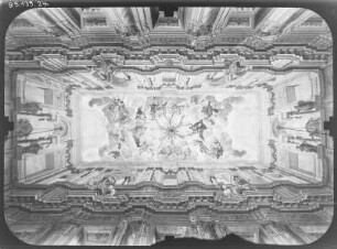 Crossen an der Elster. Schloss (1701-1712). Decke im Festsaal (Ausmalung 1701-1712; G. F. Marchini)