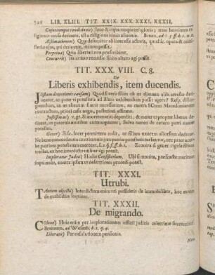 Tit. XXX. VIII. C. 8. De Liberis exhibendis, item ducendis.