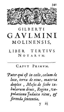 Capvt primvm.