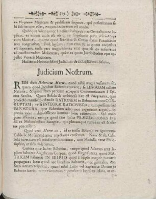 Judicium Nostrum.