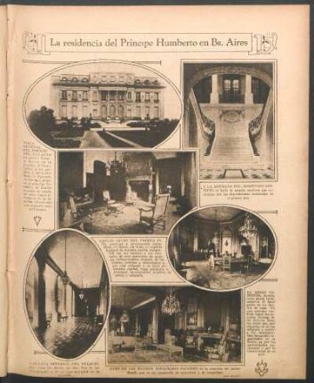 La residensia del Príncipe Humberto en Bs. Aires [Fotografías]