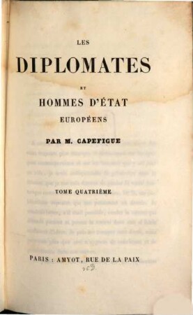 Les diplomates Européens, 4