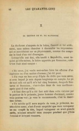 X Lettre de M. de Mayenne