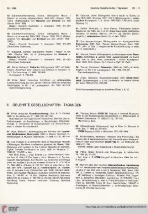 II. Gelehrte Gesellschaften. Tagung