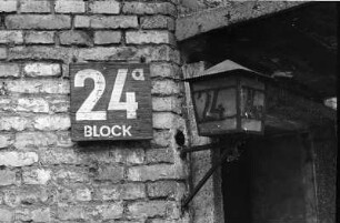 Polen ca. 1973, KZ Auschwitz, Block-Bezeichnung