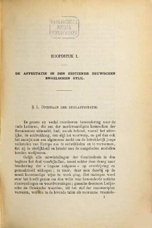 Stijlaffectatie bij Shakespeare vooral uit het oogpunt van het euphuisme