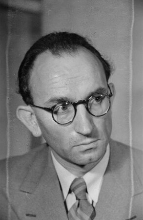 Porträt Jan Petersen (1906-1969; Journalist, Schriftsteller), aufgenommen anlässlich des 1. Deutschen Schriftstellerkongress vom 4.-8.10. 1947 in Berlin