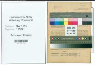 Entnazifizierung Eduard Schmeier , geb. 06.05.1920 (Reichsbahnassistent)