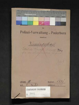 Vormundschaft: Elterliche Gewalt. Fürsorge für die schulentlassene Jugend