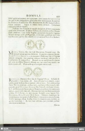 Numismatica Romuli