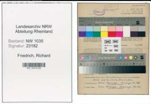 Entnazifizierung Richard Friedrich , geb. 30.10.1901 (Schreiner)