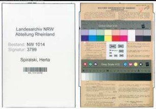 Entnazifizierung Herta Spiralski , geb. 17.11.1919 (Kontoristin)
