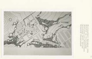 Theater am Teufelsberg, Berlin-Grunewald (Diplomarbeit bei Willy Kreuer): Grundriss Obergeschoss 1:200