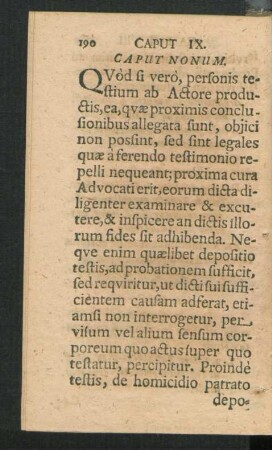 Caput Nonum.