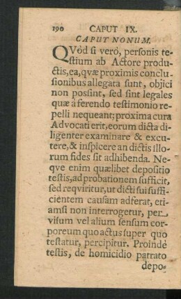Caput Nonum.