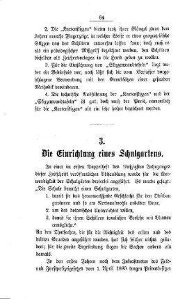 Die Einrichtung eines Schulgartens