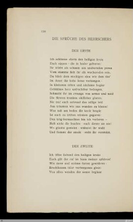 Die Sprüche des Herrschers