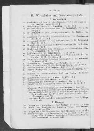 B. Wirtschafts- und Sozialwissenschaften