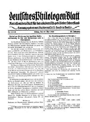 Aufruf zur Förderung der deutschen Volksabstimmung in Ost- und Westpreußen und in Oberschlesien