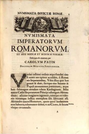 Imperatorum romanorum numismata : ex aere mediae et minimae formae descripta
