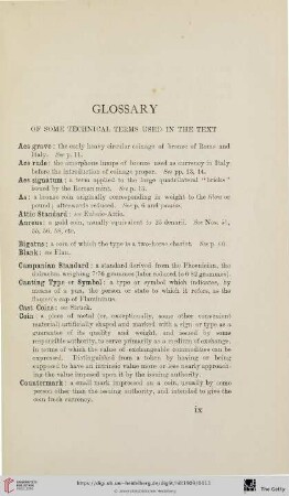 Glossary of some technical terms used in the text