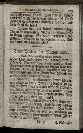 Eigenschaften der Nächstenliebe. - Pflichten des Hausstandes überhaupt.