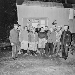Sortierplatz Großpostwitz : Gruppenbild am Sortierplatz Großpostwitz