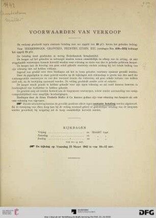 Voorwaarden van verkoop