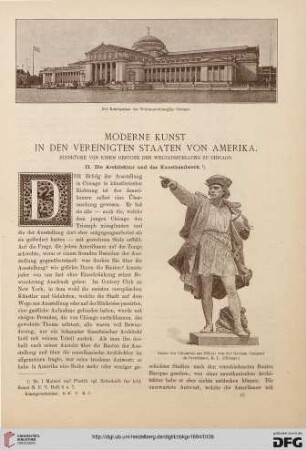 Moderne Kunst in den Vereinigten Staaten von Amerika, [2,1]: Die Architektur und das Kunsthandwerk
