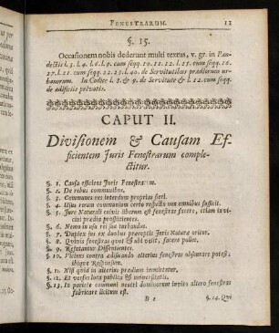 11-63, Caput II. Divisionem & Causam Efficientem