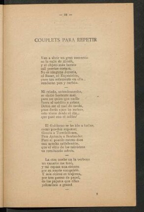 Couplets para repetir