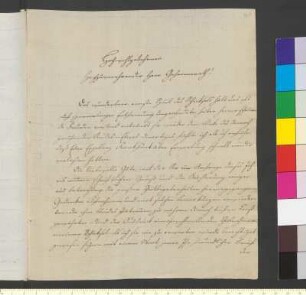 Brief von Bucholtz, Franz Bernard Joseph von an Goethe, Johann Wolfgang von