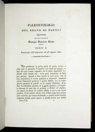 Paleontologia del Regno di Napoli