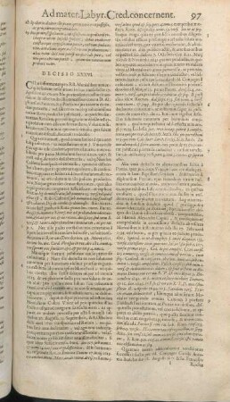 Decisio XXXVI