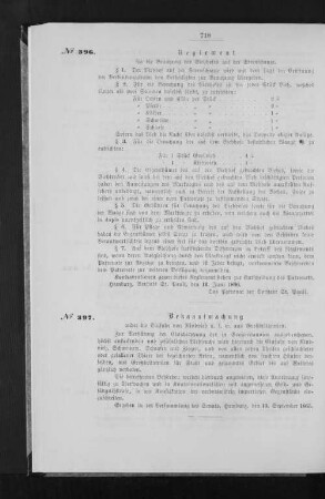 Reglement für die Benutzung des Bieyhofes auf der Sternschanze.