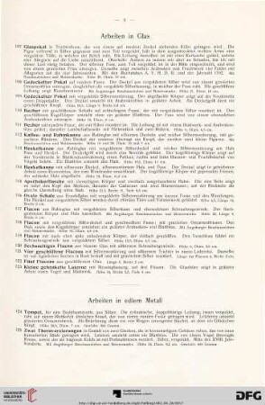 Arbeiten in edlem Metall (Nr. 124-216)