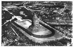 Leipzig: Völkerschlachtdenkmal; Fliegeraufnahme