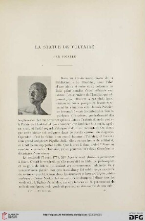 3. Pér. 30.1903: La statue de Voltaire par Pigalle