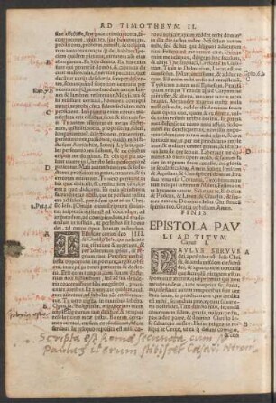 Epistola Pauli Ad Titum.