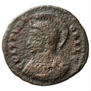 Münze, Follis, Aes 3, 323 - 324 n. Chr.