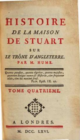 Histoire De La Maison De Stuart Sur Le Trône D'Angleterre. 4