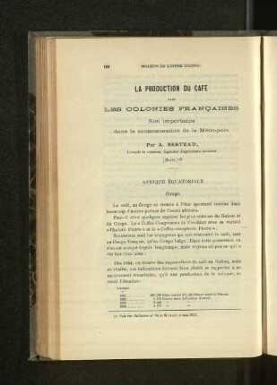 La Production Du Café Dans Les Colonies Francaises.