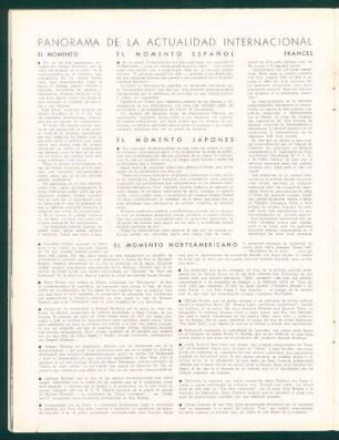 Panorama de la actualidad internacional