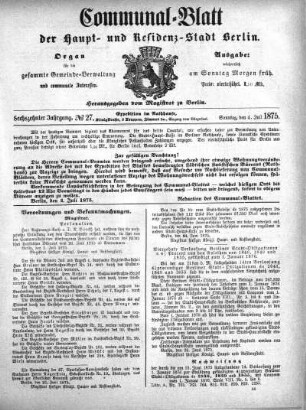 1875,27: No. 27, 4. Juli 1875